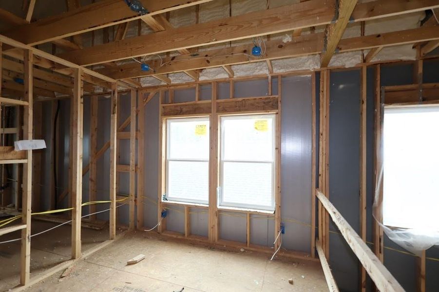 In-progress construction of a new home in Two Step Farm 42', Montgomery, TX (Image 6).