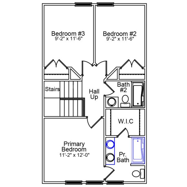 2D floor plan layout of this home in Padgett Commons, Hopkins, SC (Image 3). 2D floor plan layout of this home in Padgett Commons, Hopkins, SC (Image 3).