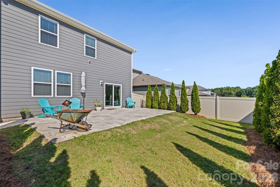 Exterior details and patio area of a home in , York (Image 26).