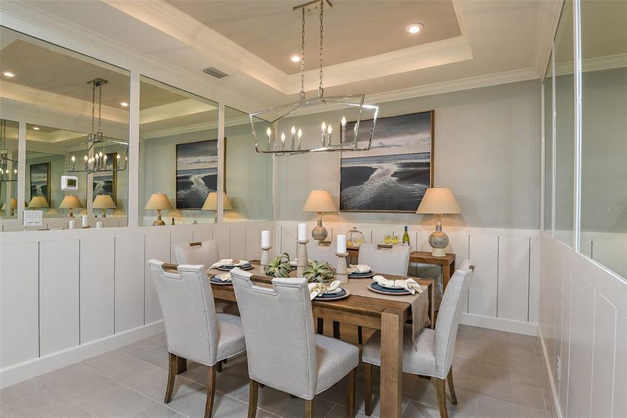 Furnished interior view inside a new home in Esplanade at Wellen Park, Englewood (Image 3).