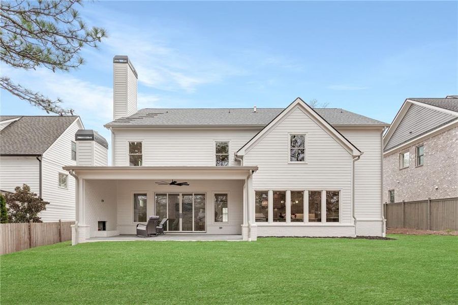 Exterior details and patio area of a home in , Atlanta (Image 4).
