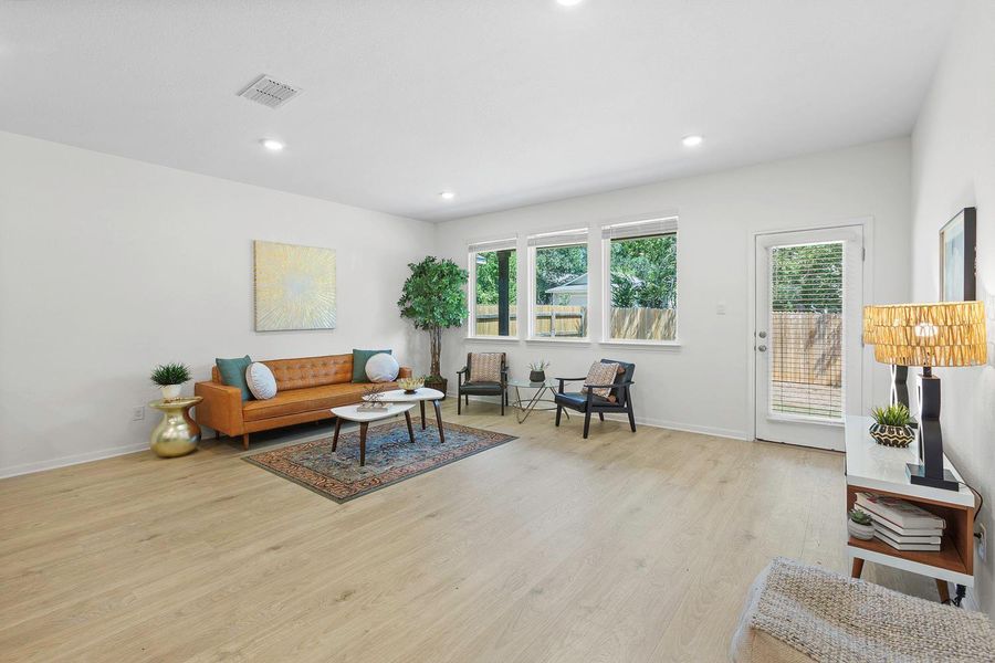 Furnished interior view inside a new home in Brooks Ranch, Kyle (Image 30).