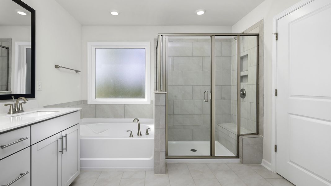 Furnished interior view inside a new home in Lybrook Village, Advance (Image 6).