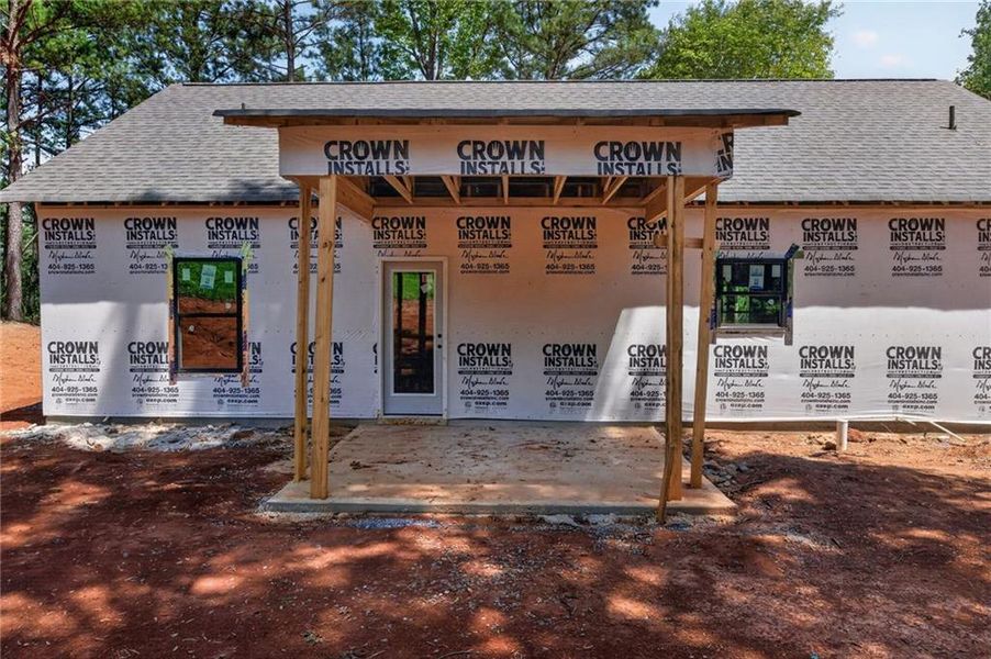 In-progress construction of a new home in , Silver Creek, GA (Image 27).