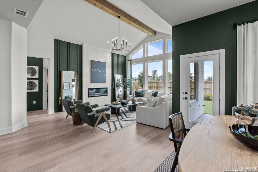 Furnished interior view inside a new home in Stillwater Ranch, San Antonio (Image 11).