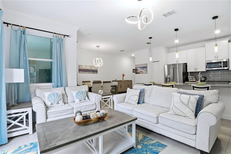 Furnished interior view inside a new home in , Kissimmee (Image 4). Furnished interior view inside a new home in , Kissimmee (Image 4).