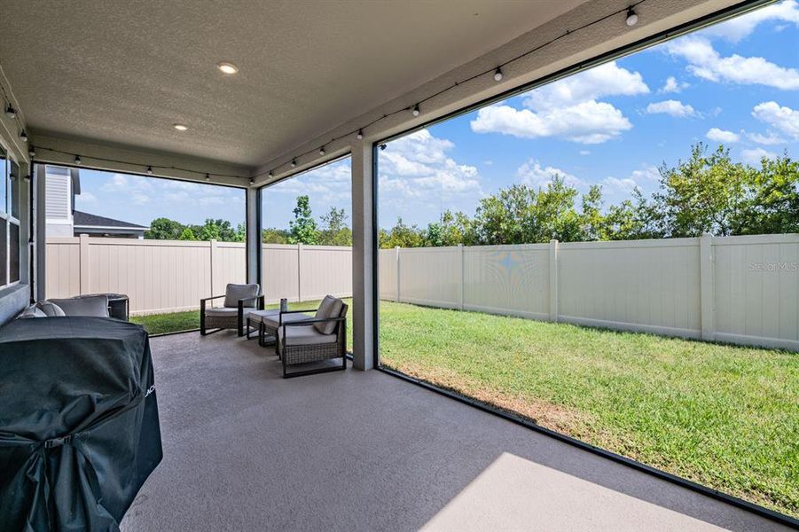Exterior details and patio area of a home in , Zephyrhills (Image 22).