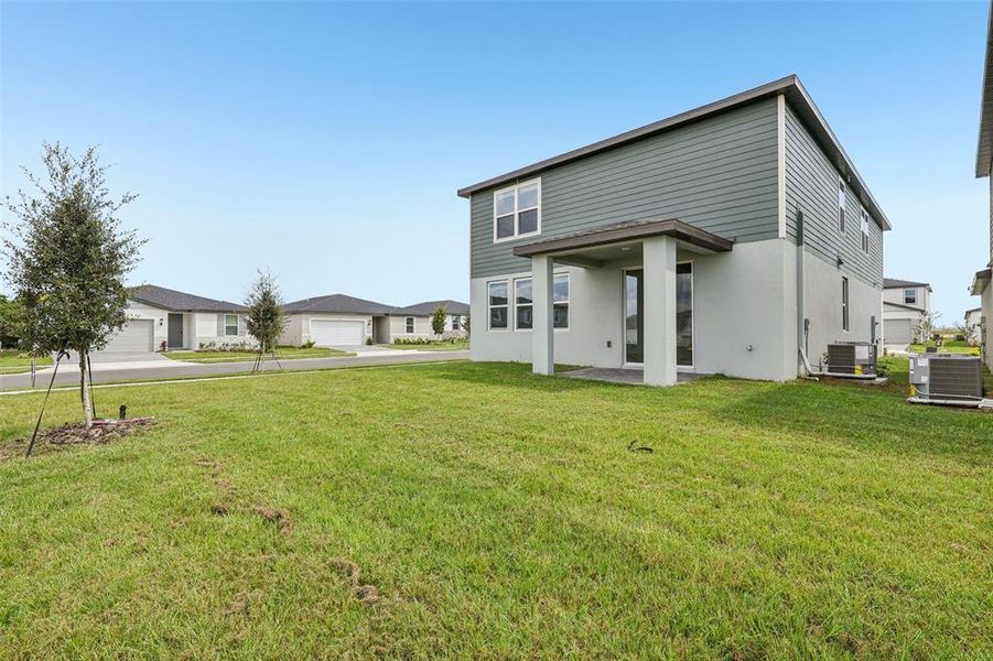 Exterior details and patio area of a home in Crosswinds - Classic Series, Haines City (Image 3). Exterior details and patio area of a home in Crosswinds - Classic Series, Haines City (Image 3).