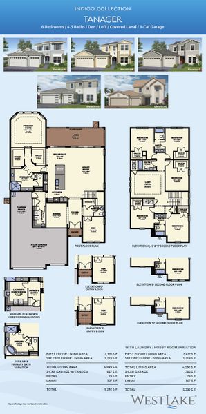 2D floor plan layout for the Tanager by Minto Communities in Westlake, Loxahatchee, FL (Image 3). 2D floor plan layout for the Tanager by Minto Communities in Westlake, Loxahatchee, FL (Image 3).