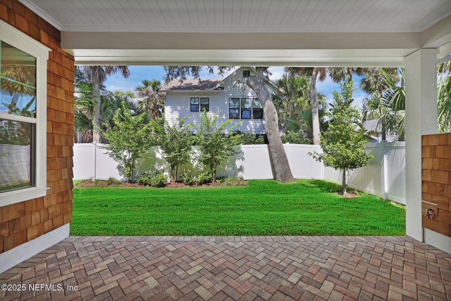 Exterior details and patio area of a home in , Atlantic Beach (Image 3). Exterior details and patio area of a home in , Atlantic Beach (Image 3).