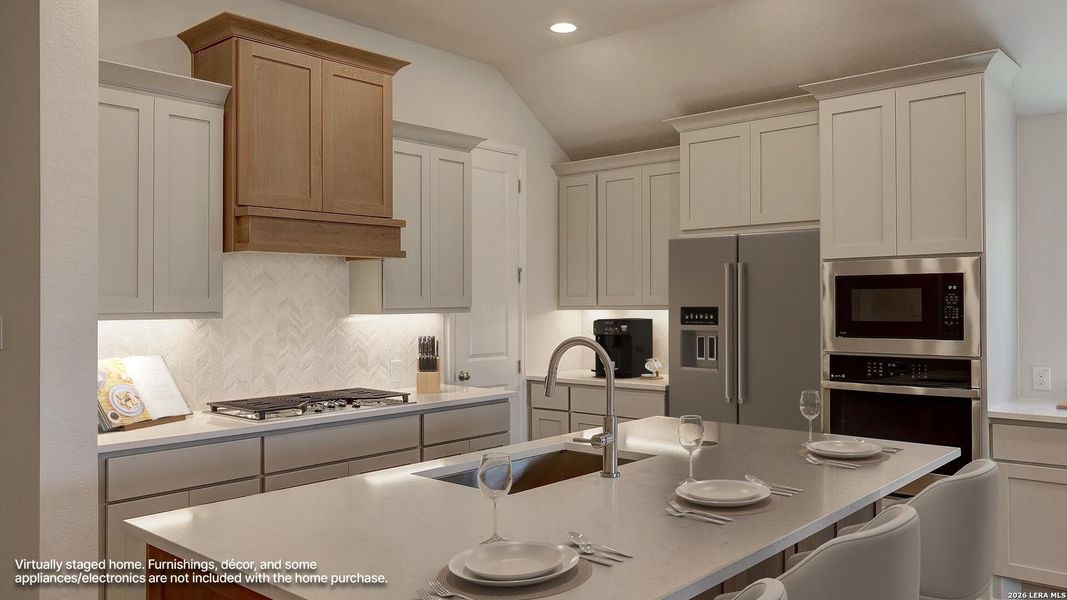 Furnished interior view inside a new home in Ladera, San Antonio (Image 12).
