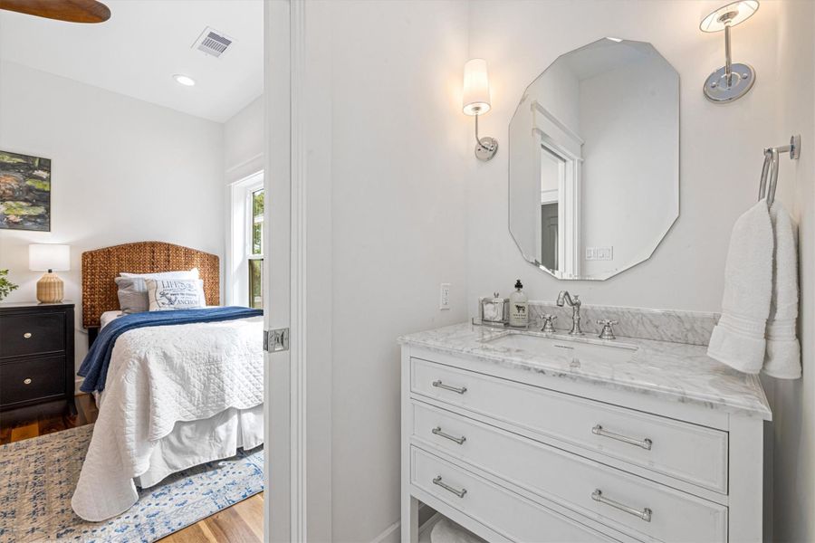 Furnished interior view inside a new home in , Galveston (Image 17).