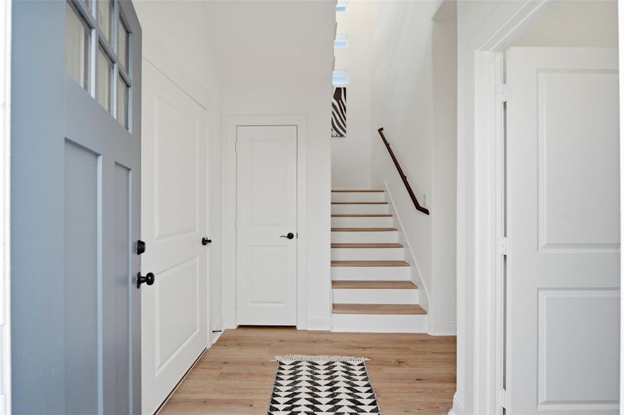 Spacious entrance.