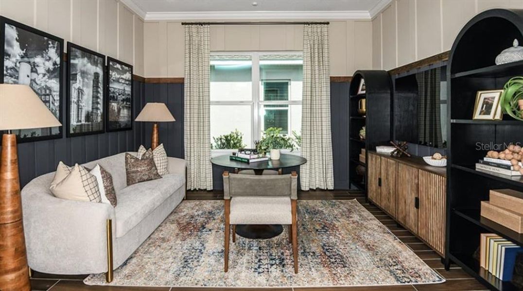 Furnished interior view inside a new home in Esplanade at Westview, Kissimmee (Image 8).