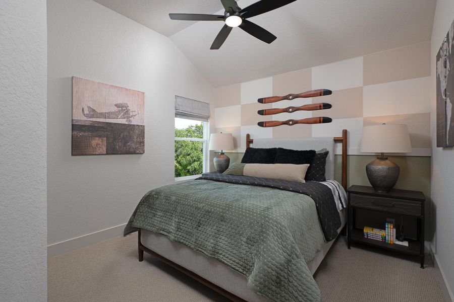Representative furnished interior of a home built from the Comal by Ashton Woods in The Heritage at Saddlebrook Ranch 70's, Schertz (Image 11).