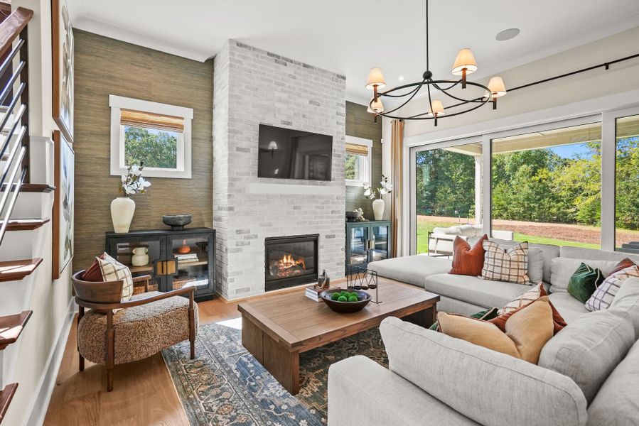 Representative furnished interior of a home built from the Hampton by John Wieland in McCoy Farm, Wesley Chapel (Image 41).