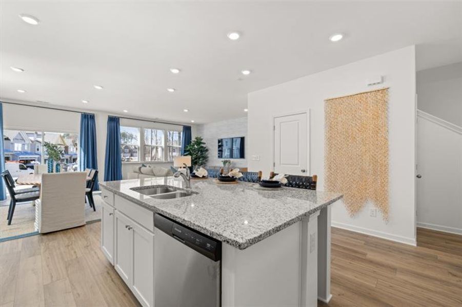 Furnished interior view inside a new home in Towns at Ivy Creek, Buford (Image 25).