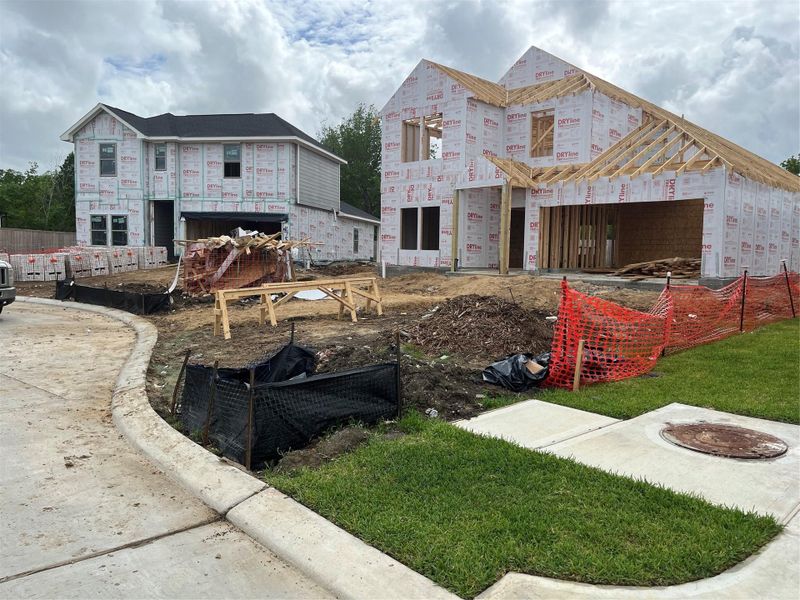 In-progress construction of a new home in Laurel Landing, Alvin, TX (Image 9).