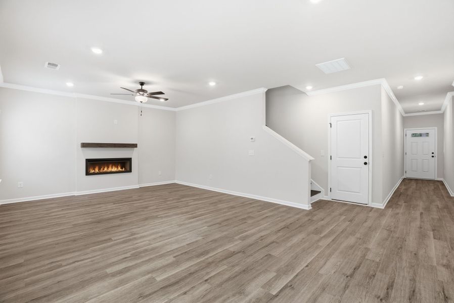 Representative unfurnished interior of a home built from the Loblolly Select N by McGuinn Homes in Broadway Lake, Anderson (Image 23). Representative unfurnished interior of a home built from the Loblolly Select N by McGuinn Homes in Broadway Lake, Anderson (Image 23).
