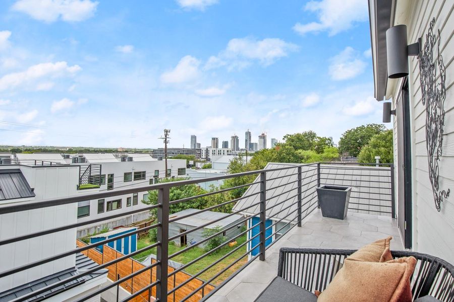 Exterior details and patio area of a home in , Austin (Image 21).