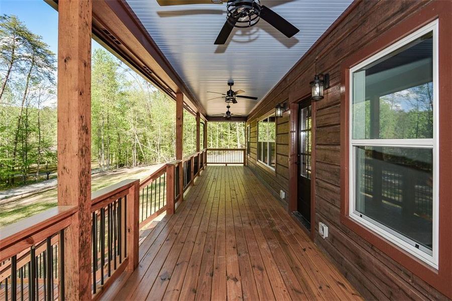 Exterior details and patio area of a home in , Ellijay (Image 18).