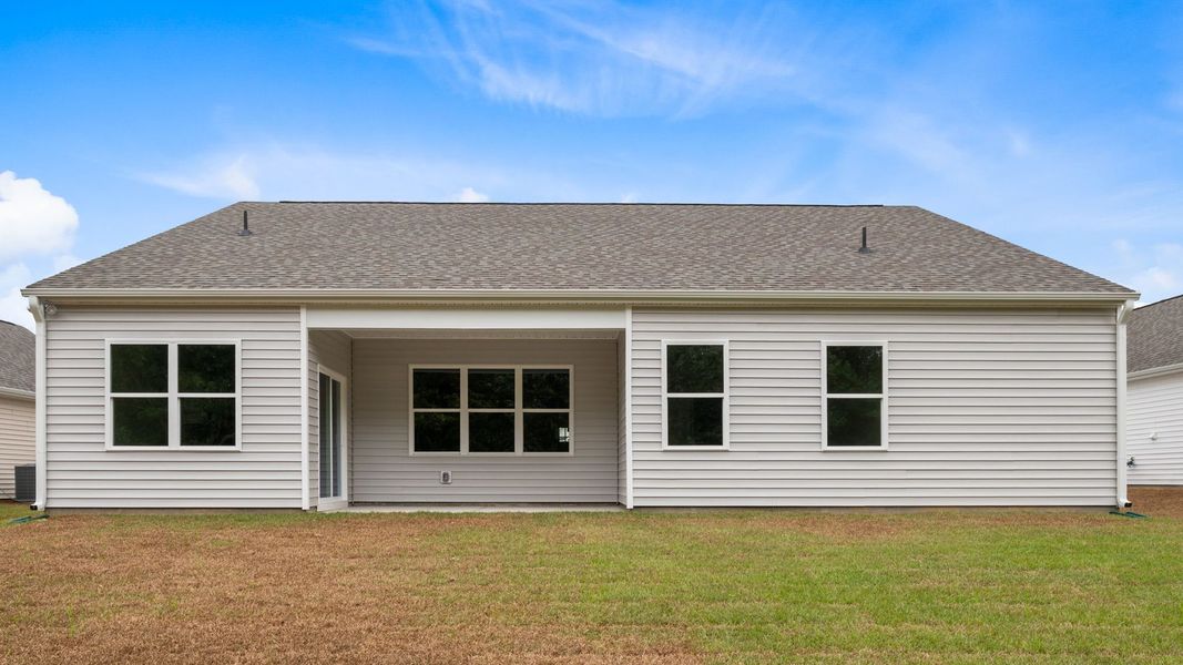 Front exterior of a new home in Villa Grande, Winterville, NC, highlighting curb appeal (Image 21).