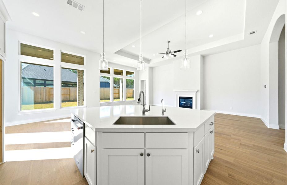 Furnished interior view inside a new home in The Highlands 55′, Porter (Image 18).