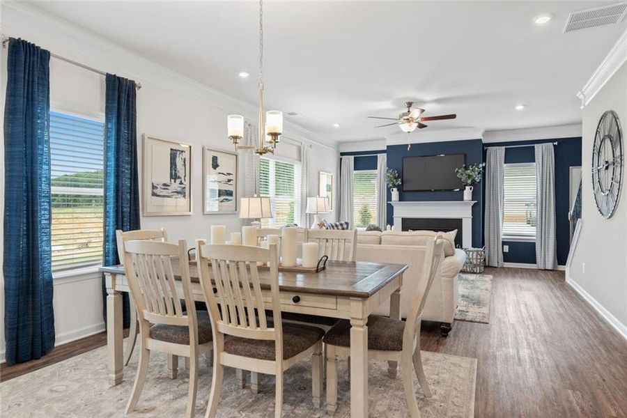 Furnished interior view inside a new home in Sycamore Crest, Calhoun (Image 14).