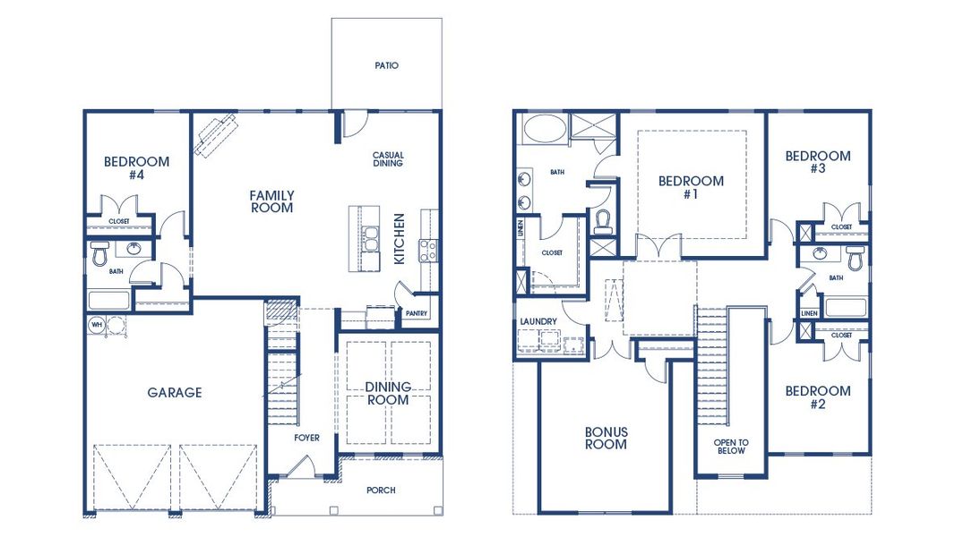 2D floor plan layout of this home in Wildwood, Covington, GA (Image 2).