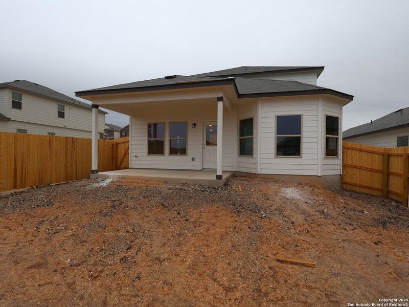 Exterior details and patio area of a home in Paloma Park, Converse (Image 3). Exterior details and patio area of a home in Paloma Park, Converse (Image 3).