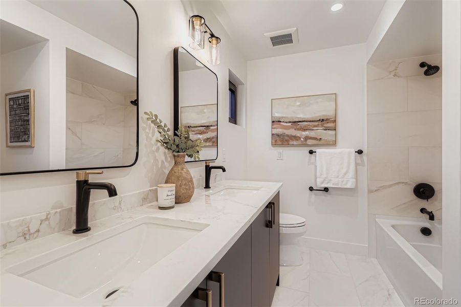 Furnished interior view inside a new home in , Denver (Image 19).