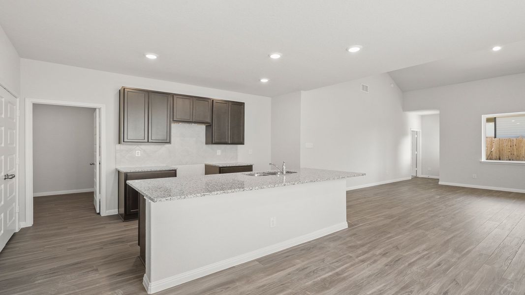 Furnished interior view inside a new home in Hunters Ranch, San Antonio (Image 7).