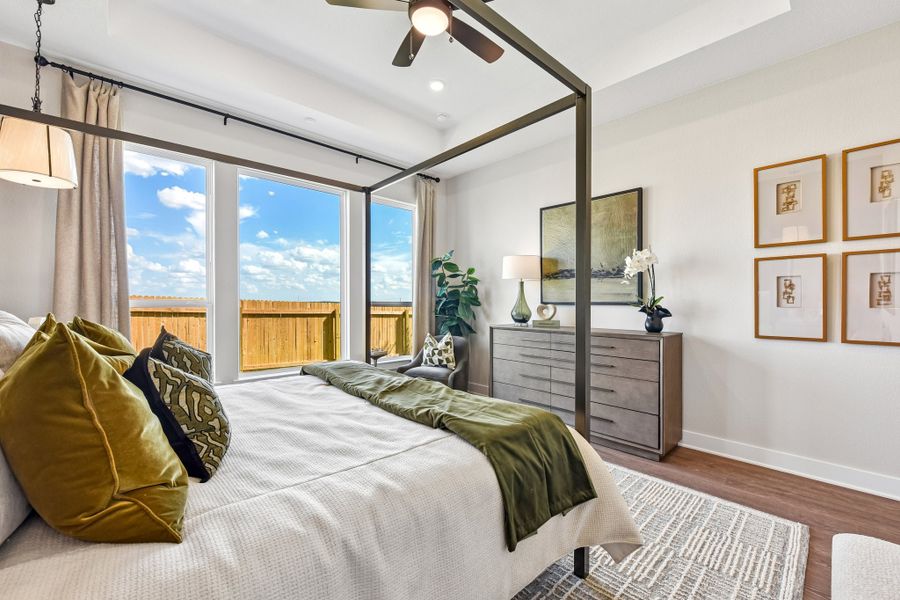 Representative furnished interior of a home built from the Enfield by Taylor Morrison in Village Grove, Dripping Springs (Image 16).