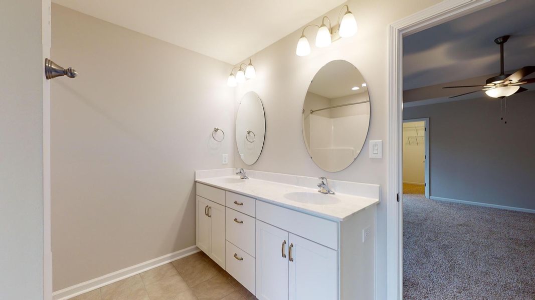 Representative furnished interior of a home built from the Thornwood A by JC Jackson Homes,LLC in Heritage Pointe, Newport (Image 8).