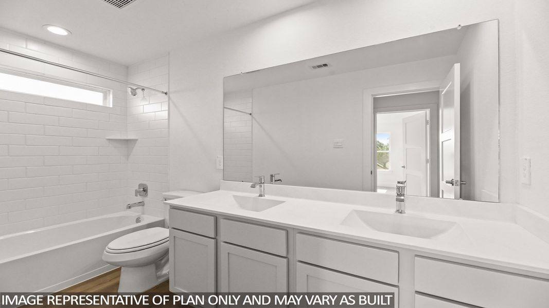 Representative furnished interior of a home built from the Tourmaline by D.R. Horton in Mill Creek Estates, Magnolia (Image 13).