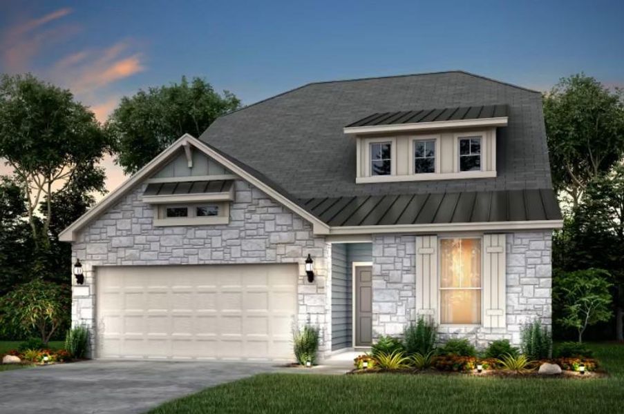 Pulte Homes, Woodland elevation I, rendering