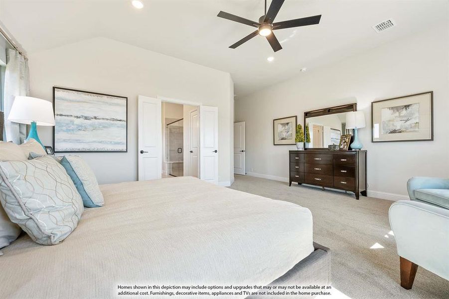 Furnished interior view inside a new home in Parks at Panchasarp Farms, Burleson (Image 28).
