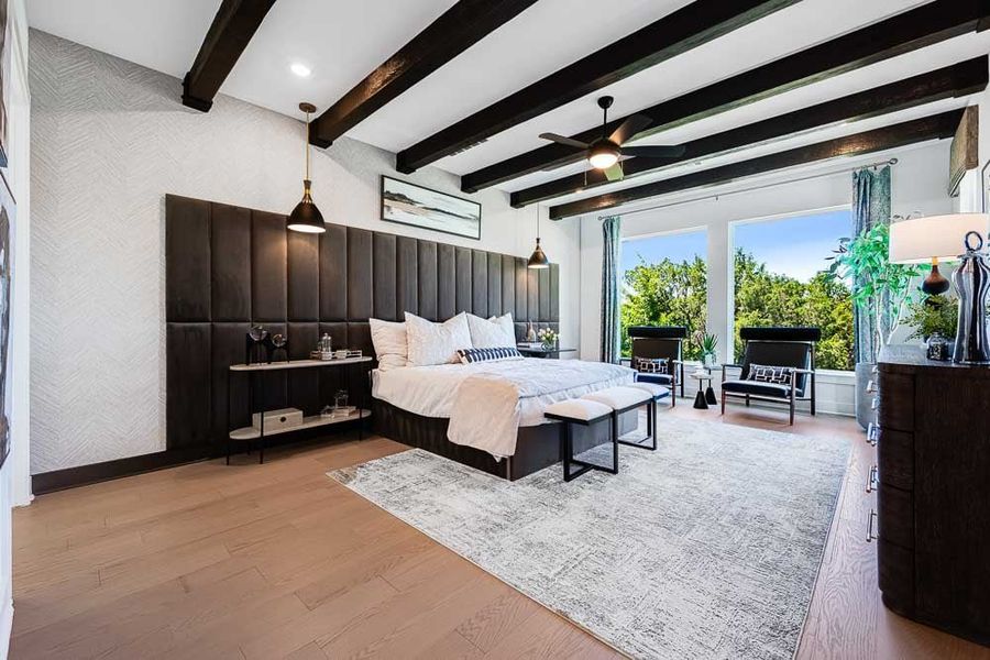 Representative furnished interior of a home built from the Catalina by Taylor Morrison in Travisso Florence Collection, Leander (Image 18).