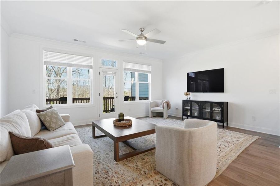 Furnished interior view inside a new home in , Cumming (Image 29).