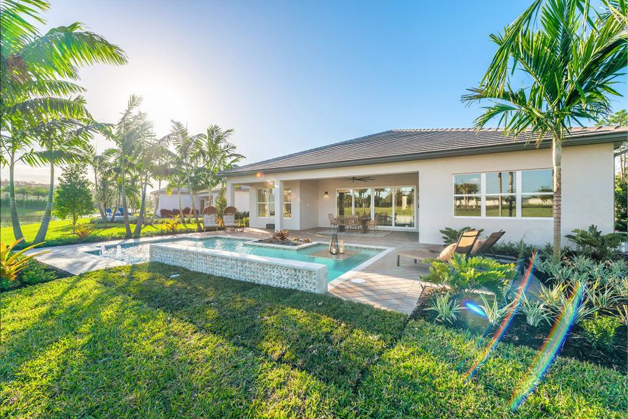 Representative exterior details of a home built from the Elena by GL Homes in Valencia Parc at Riverland, Port St. Lucie (Image 14).