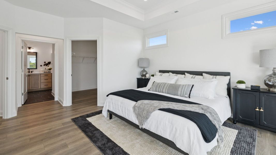 Furnished interior view inside a new home in The Courtyards at Stewarts Creek, Smyrna (Image 32).