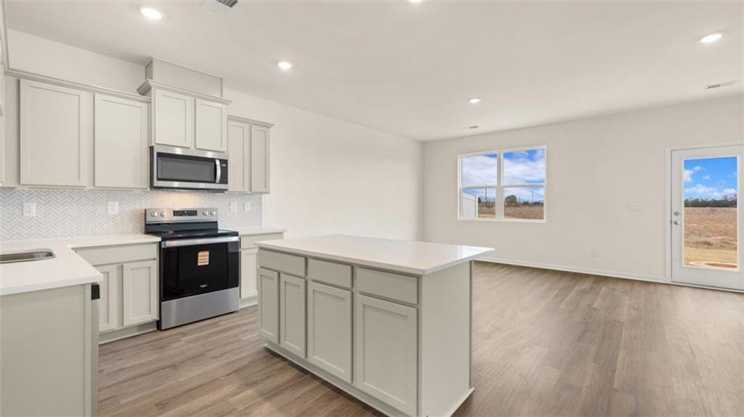Furnished interior view inside a new home in The Gables at Agricultural Village, Perry (Image 3).
