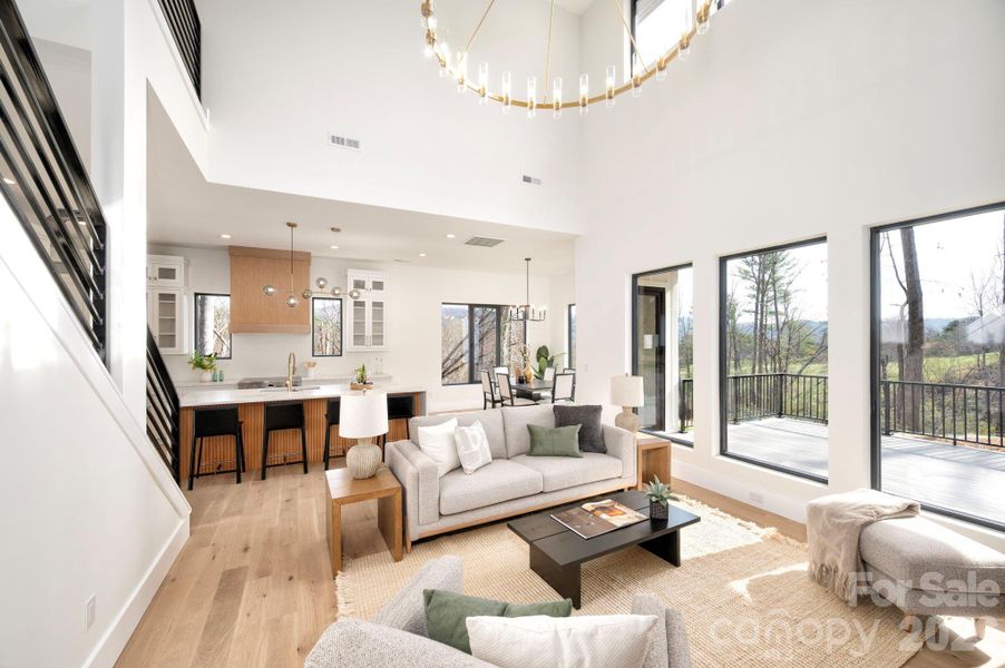 Furnished interior view inside a new home in , Weaverville (Image 10).