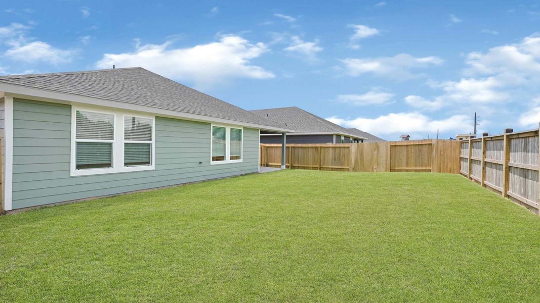 Representative exterior details of a home built from the Cali by D.R. Horton in Holly Ridge, Rosenberg (Image 20).