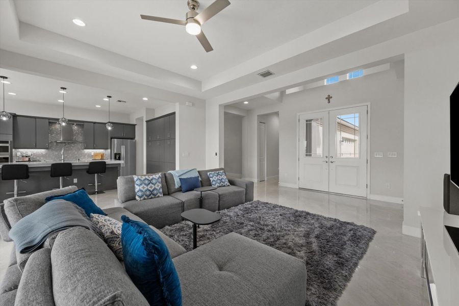 Furnished interior view inside a new home in , The Acreage (Image 36).