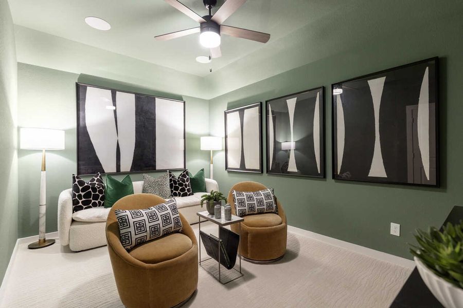 Representative Entertainment Room - some options shown