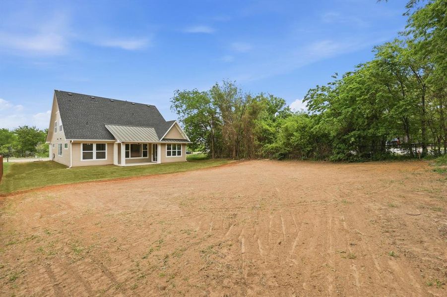 Exterior details and patio area of a home in , Argyle (Image 23).