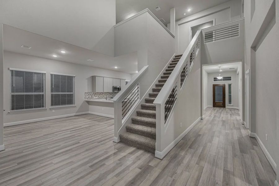 Representative unfurnished interior of a home built from the Shelby by Chesmar Homes in Esperanza 50's, Boerne (Image 17).