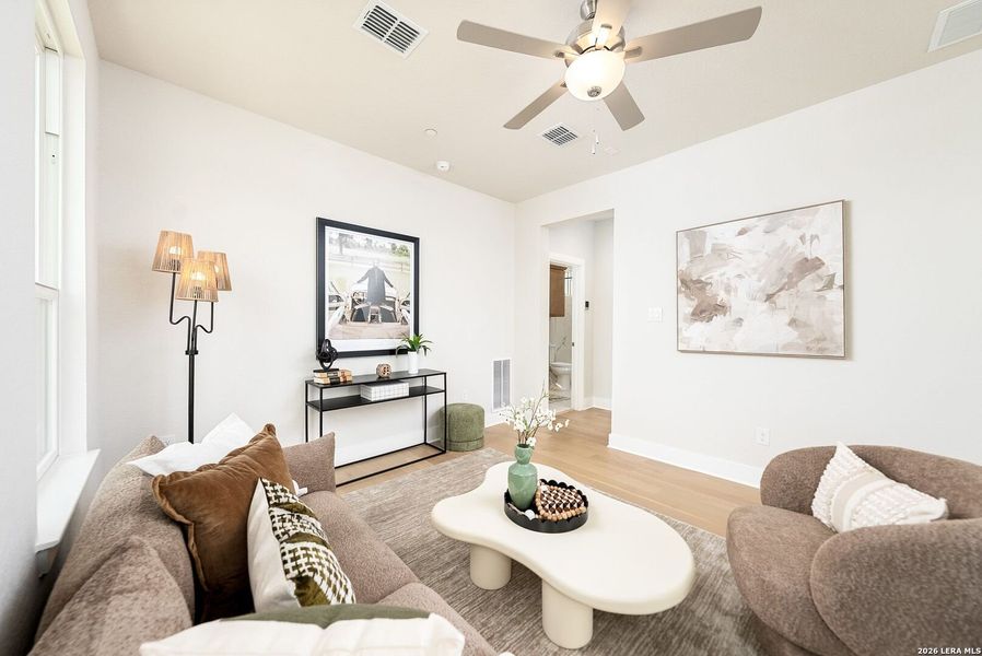 Furnished interior view inside a new home in Victoria Commons, San Antonio (Image 17).