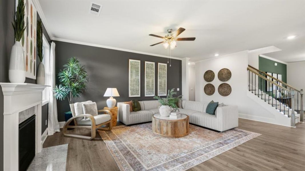 Furnished interior view inside a new home in Hamptons at Riverwood East, Dallas (Image 10). Furnished interior view inside a new home in Hamptons at Riverwood East, Dallas (Image 10).